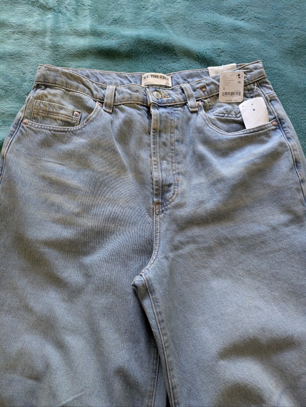 We The Free Light Wash Relaxed  Jeans